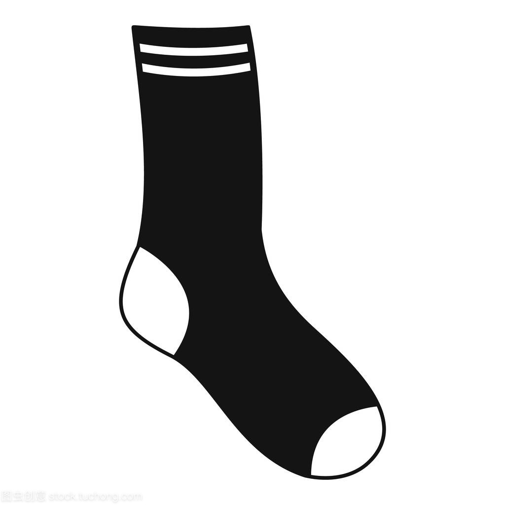 袜子图标, 简单的样式